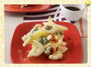 じゃが芋と玉ねぎとひき肉のかき揚げ