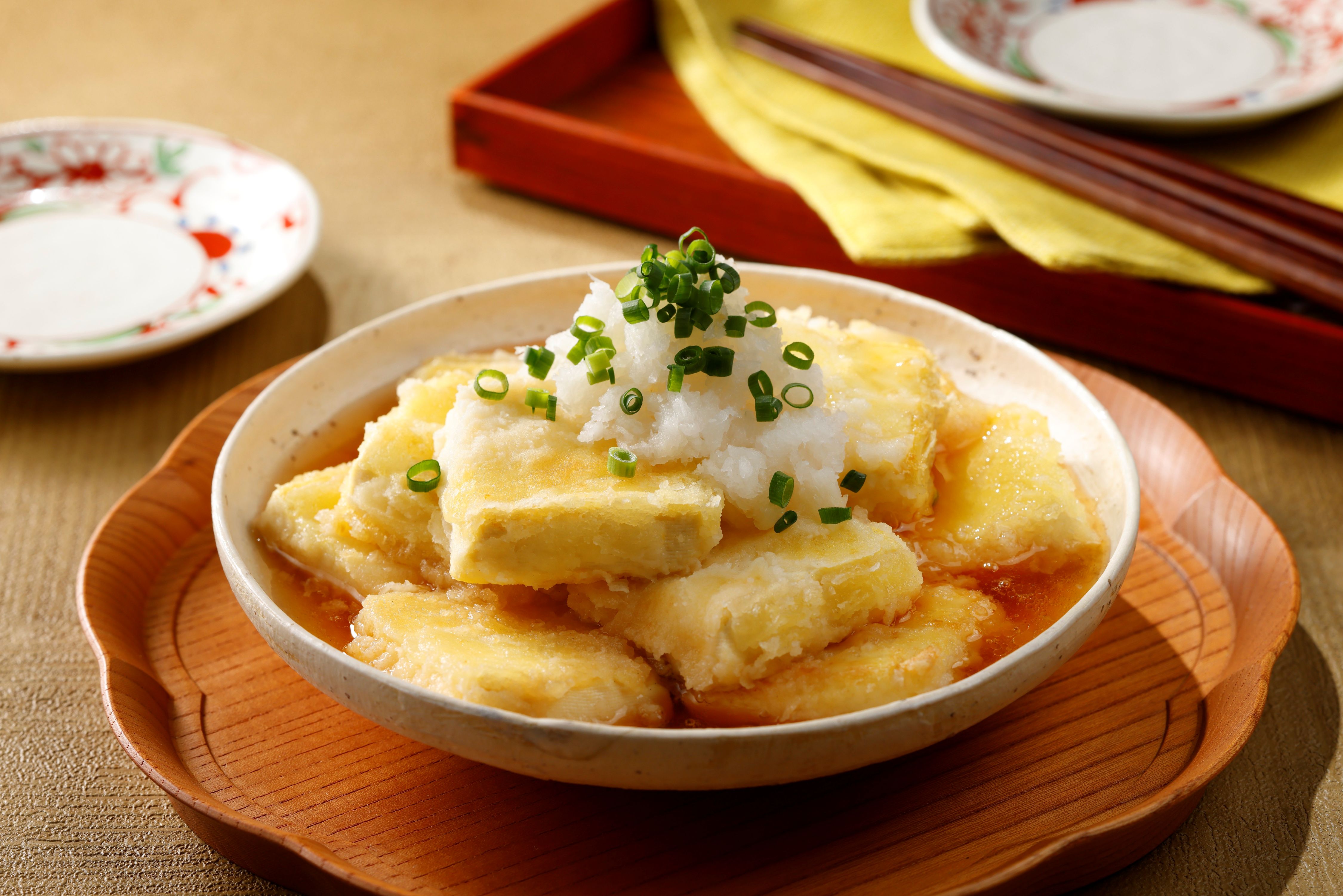 揚げ出し風 豆腐の焼き天ぷら