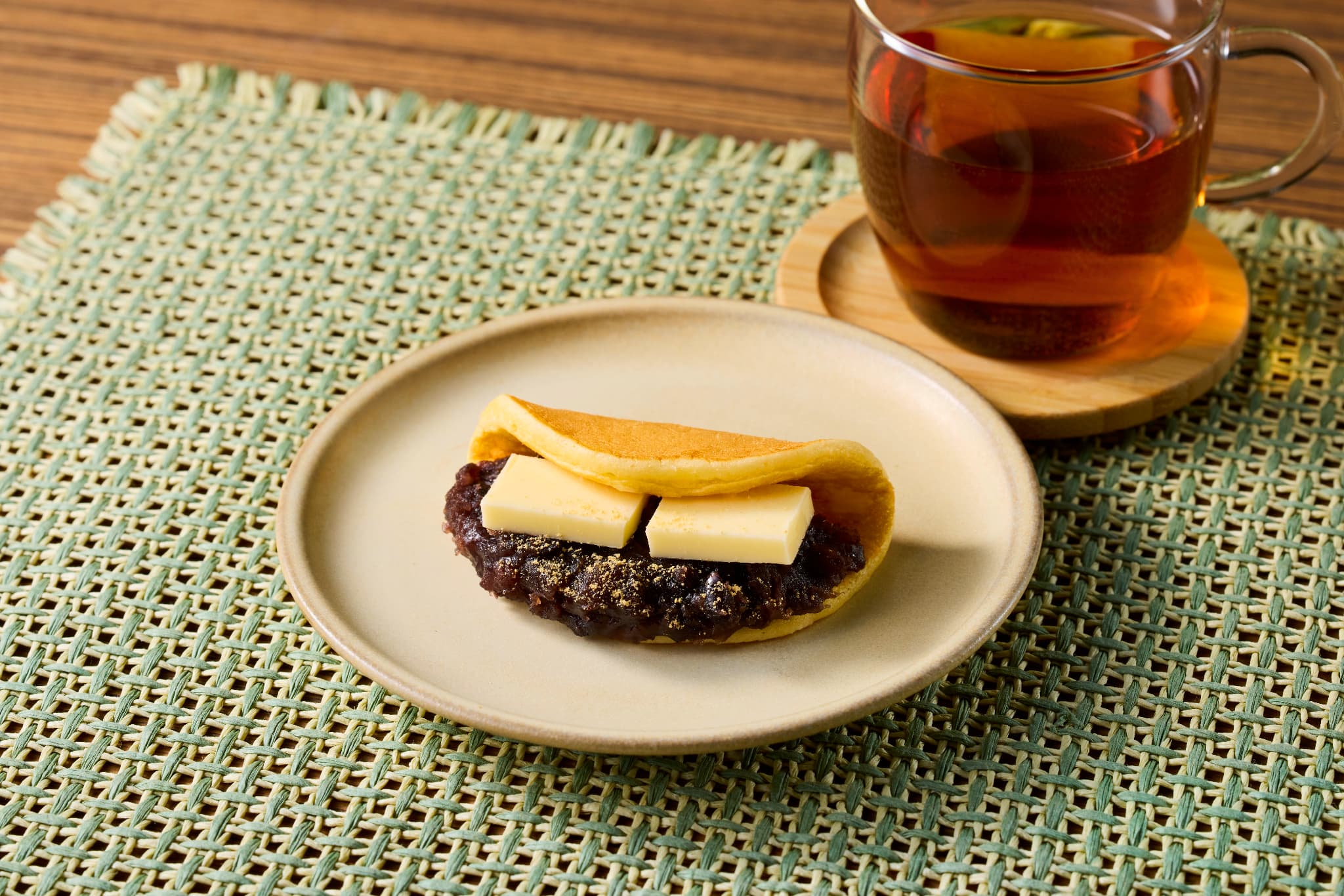 あんバターサンドのホットケーキ