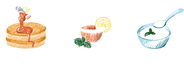 お召し上がり方 シロップ１個でホットケーキ約２枚分 紅茶にも ヨーグルトにも