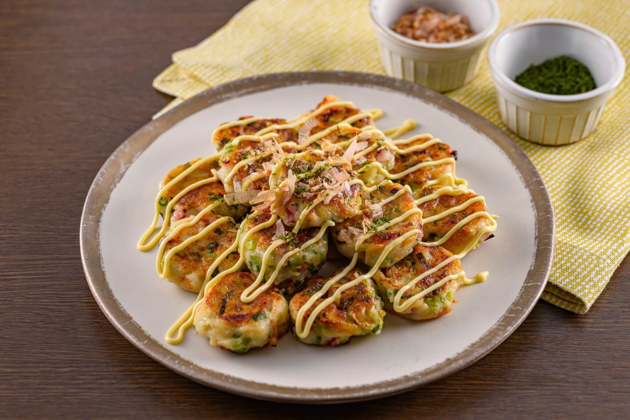 豆腐入り！たこ焼き風はんぺん団子の画像